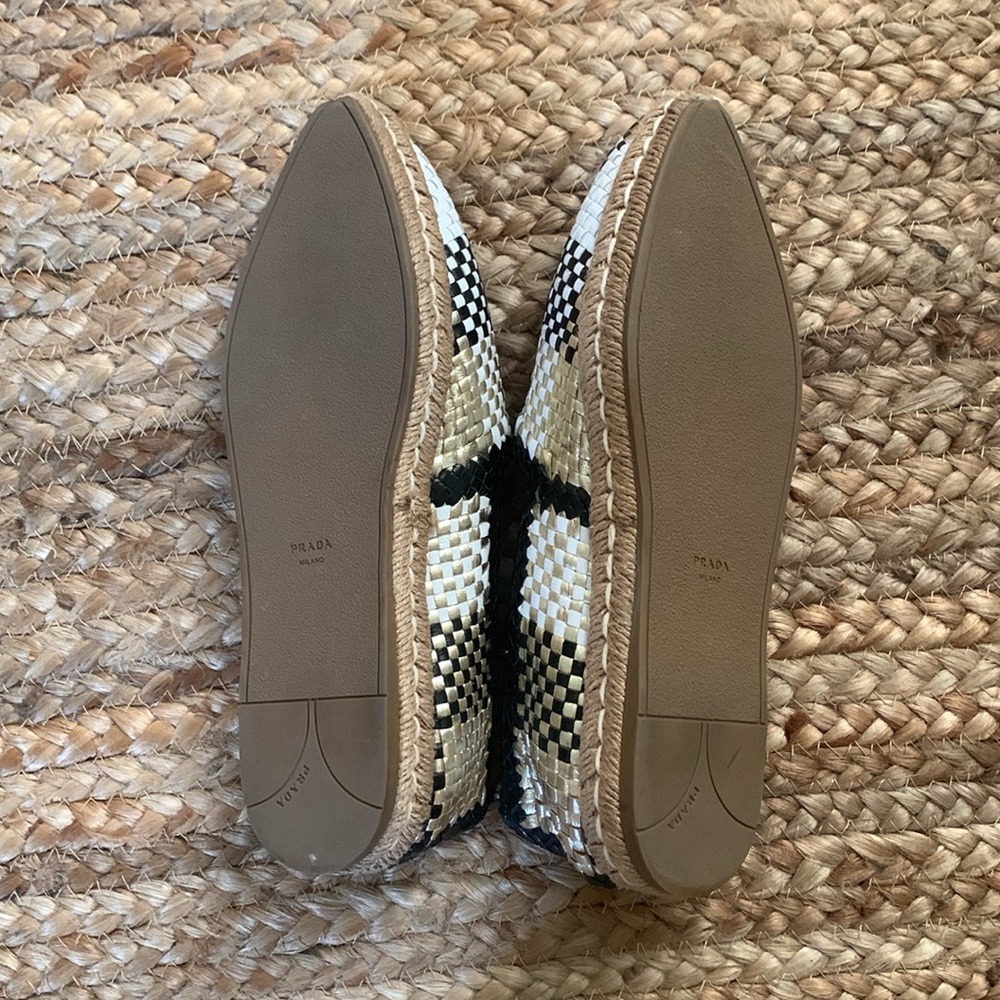 Prada metallic woven espadrille - Picture 4 of 4